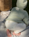 Organic Oversize Knit Pulli - Seagrass