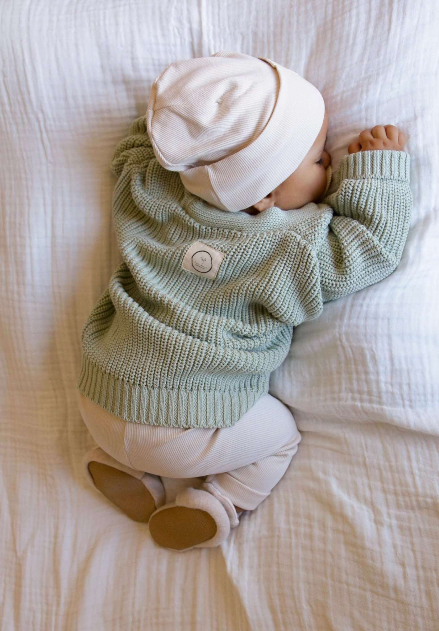 Organic Knit Cardigan - Seagrass - SALE