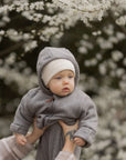 Organic Fleece Overall - Dark Grey Melange - SALE