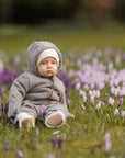 Organic Fleece Overall - Dark Grey Melange - SALE