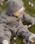 Organic Fleece Overall - Dark Grey Melange - SALE