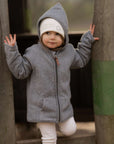 Organic Fleece Jacket - Dark Grey Melange 