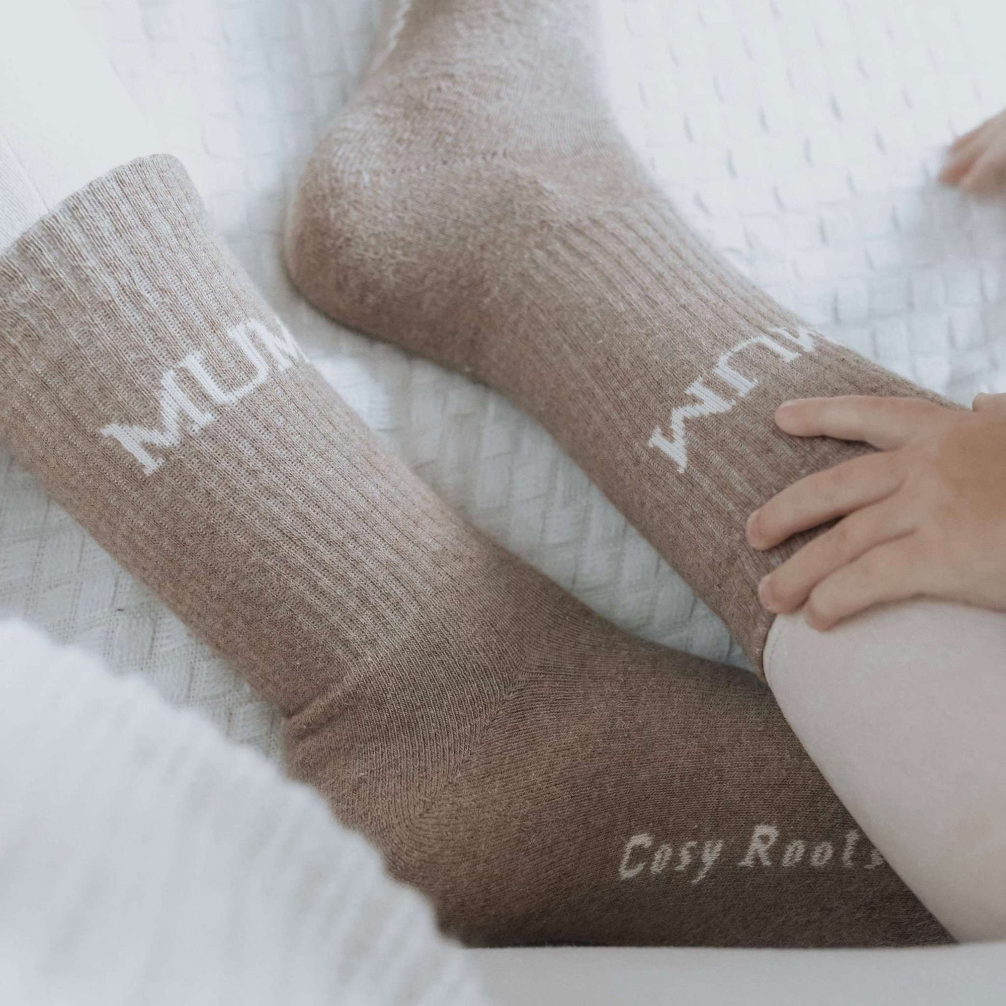 Organic MUM Socks - Oatmilk