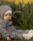 Organic Fleece Overall - Dark Grey Melange - SALE