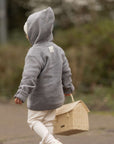 Organic Fleece Jacket - Dark Grey Melange 