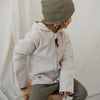 Organic Fleece Jacket - Light Beige Melange
