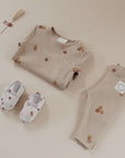 Organic Rib Leggings - Pure Apple - SALE