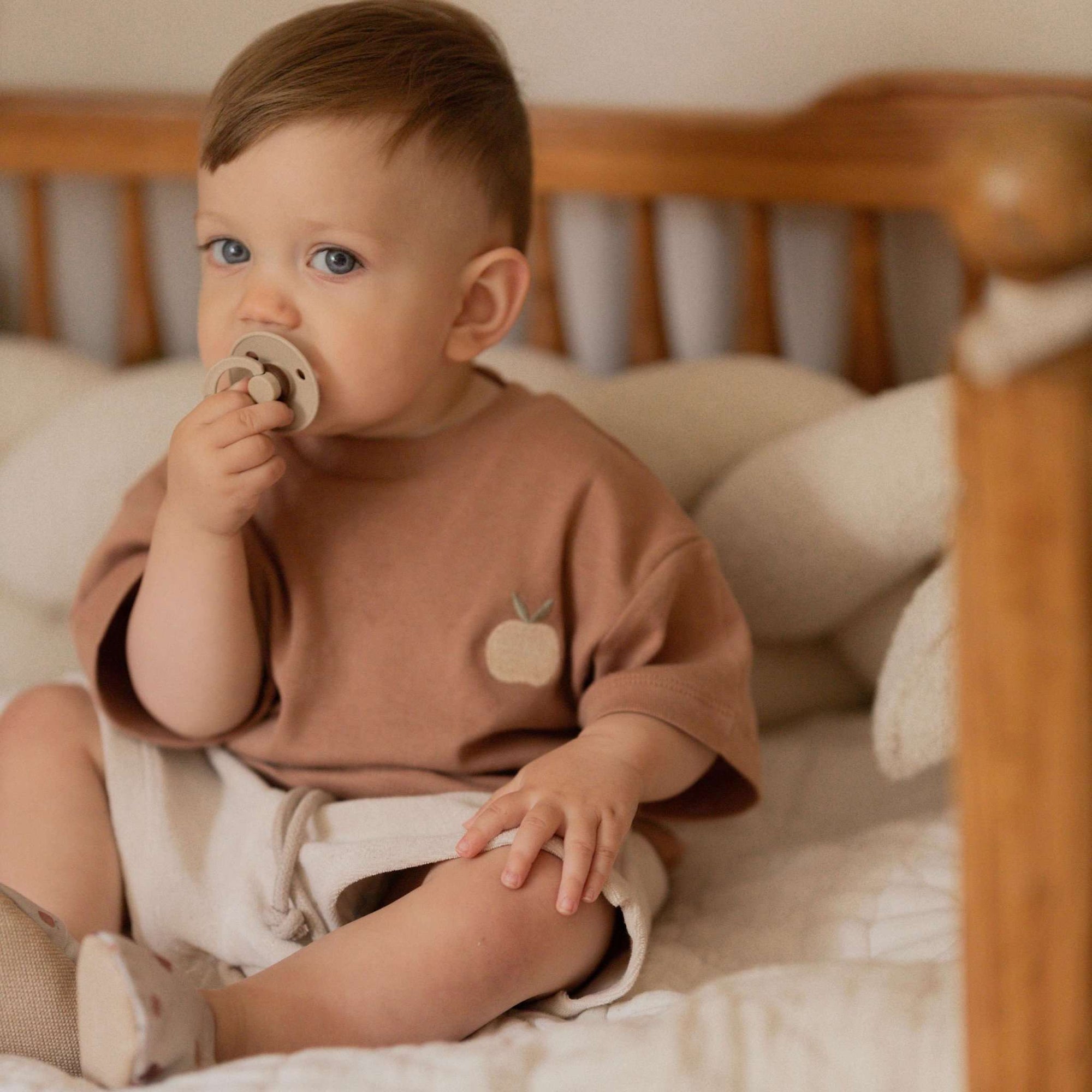 Organic Oversize Shirt - Walnut Apple - SALE