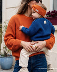 GOTS Organic Mum Knit Pulli - Pumpkin Orange