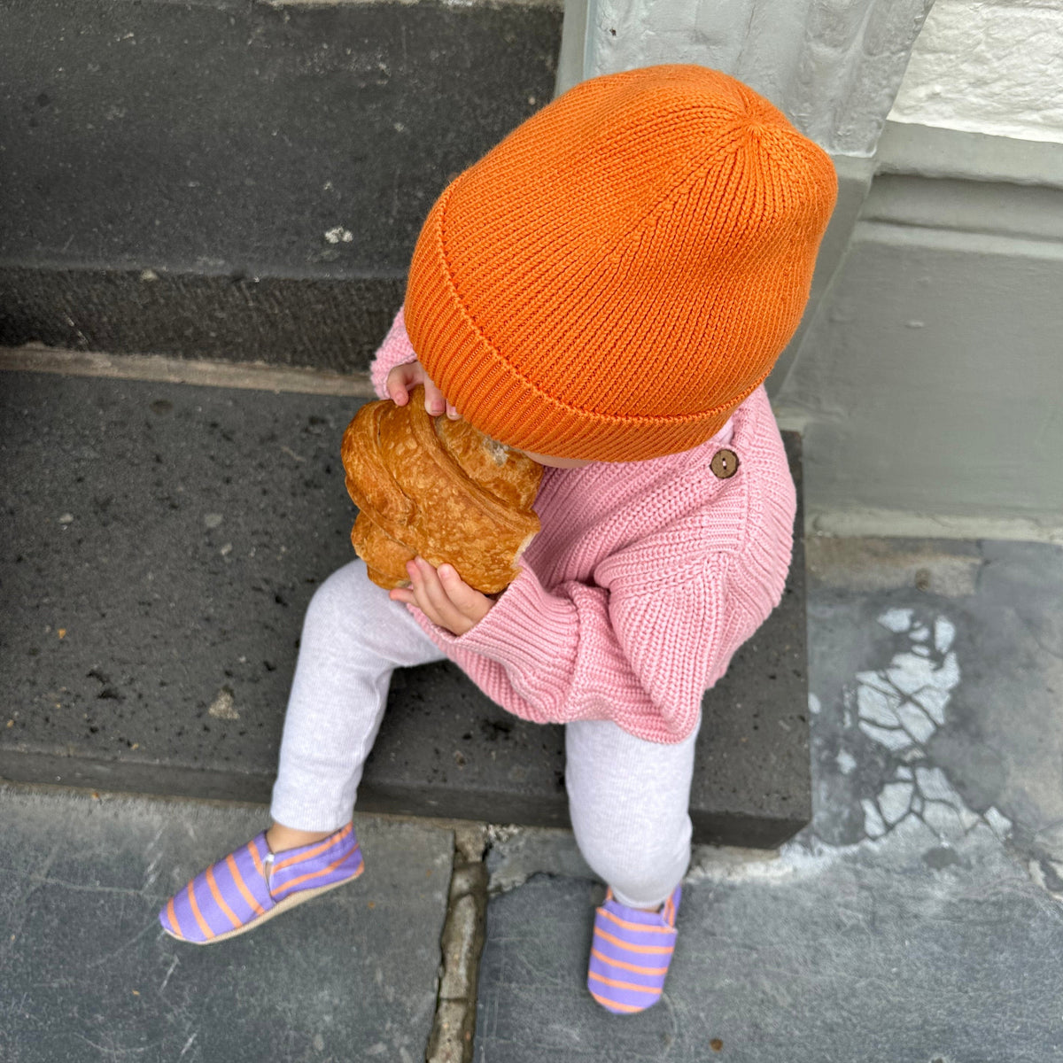 GOTS Organic Oversize Knit Pulli - Candy Pink
