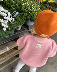 GOTS Organic Oversize Knit Pulli - Candy Pink