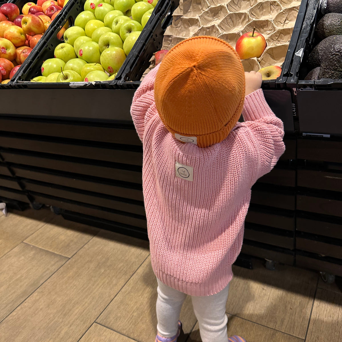 GOTS Organic Oversize Knit Pulli - Candy Pink