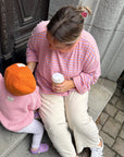 GOTS Organic Oversize Knit Pulli - Candy Pink