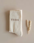 Organic Socks - TEEN - Sand