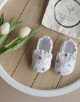 Vegan Shoes - Blue Flowers