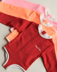Sustainable UV Longsleeved Bathing Suit - Bright Orange (UV STANDARD 801)