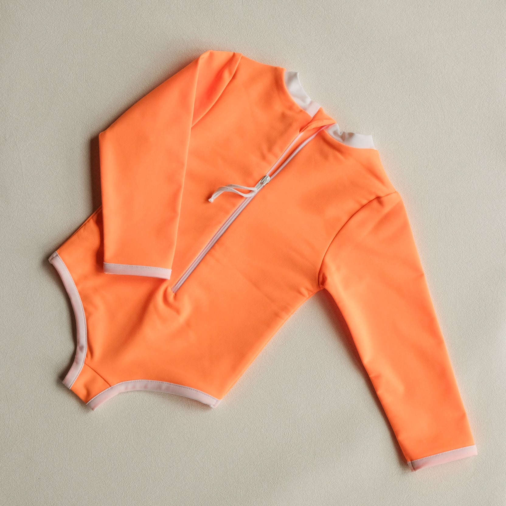 Sustainable UV Longsleeved Bathing Suit - Bright Orange (UV STANDARD 801)