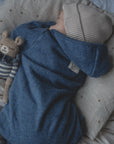 Organic Fleece Overall - Blue Melange - SALE