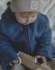 Organic Fleece Overall - Blue Melange - SALE