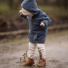 Organic Fleece Jacket - Blue Melange - SALE