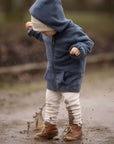 Organic Fleece Jacket - Blue Melange - SALE