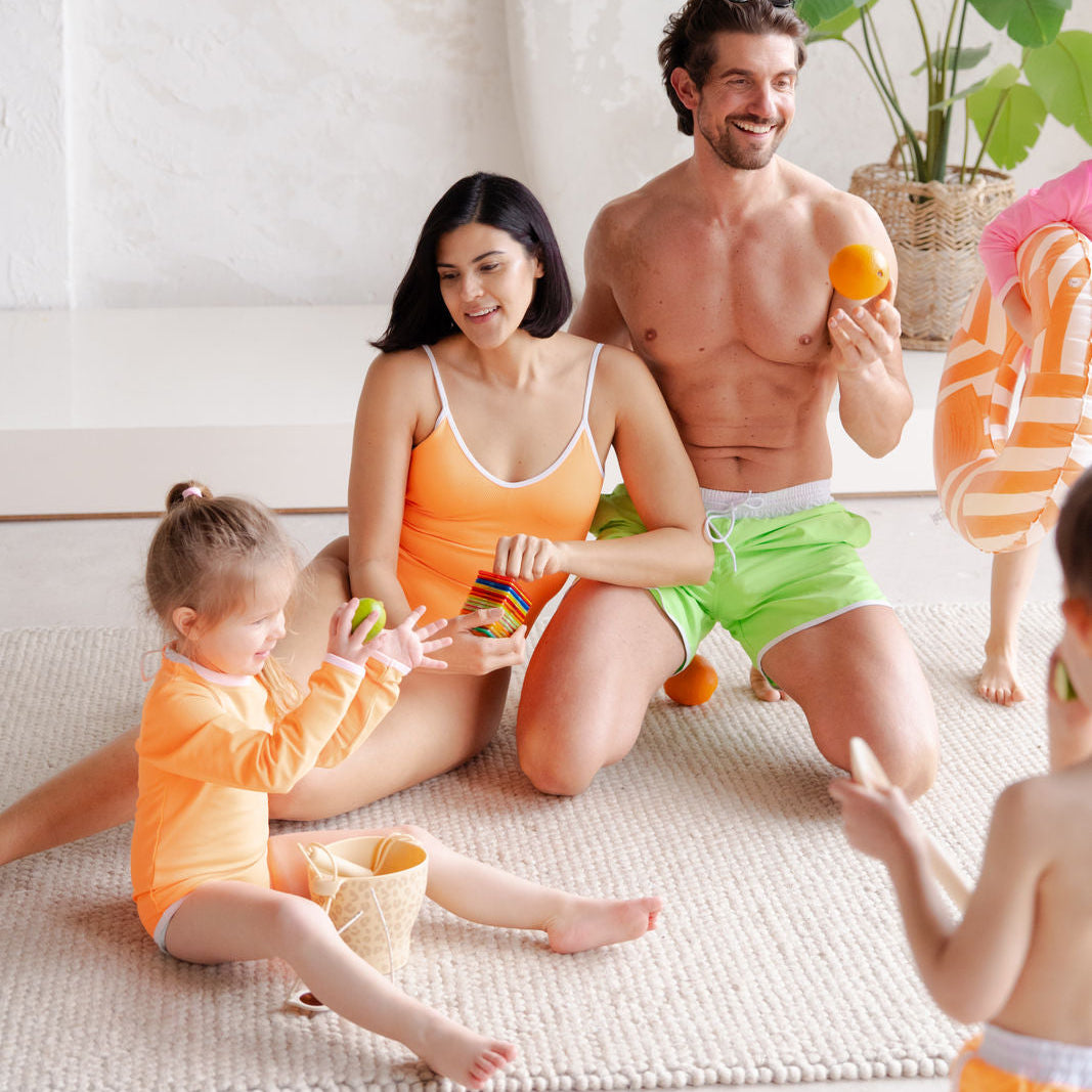 Sustainable MUM Bathing Suit - Bright Orange