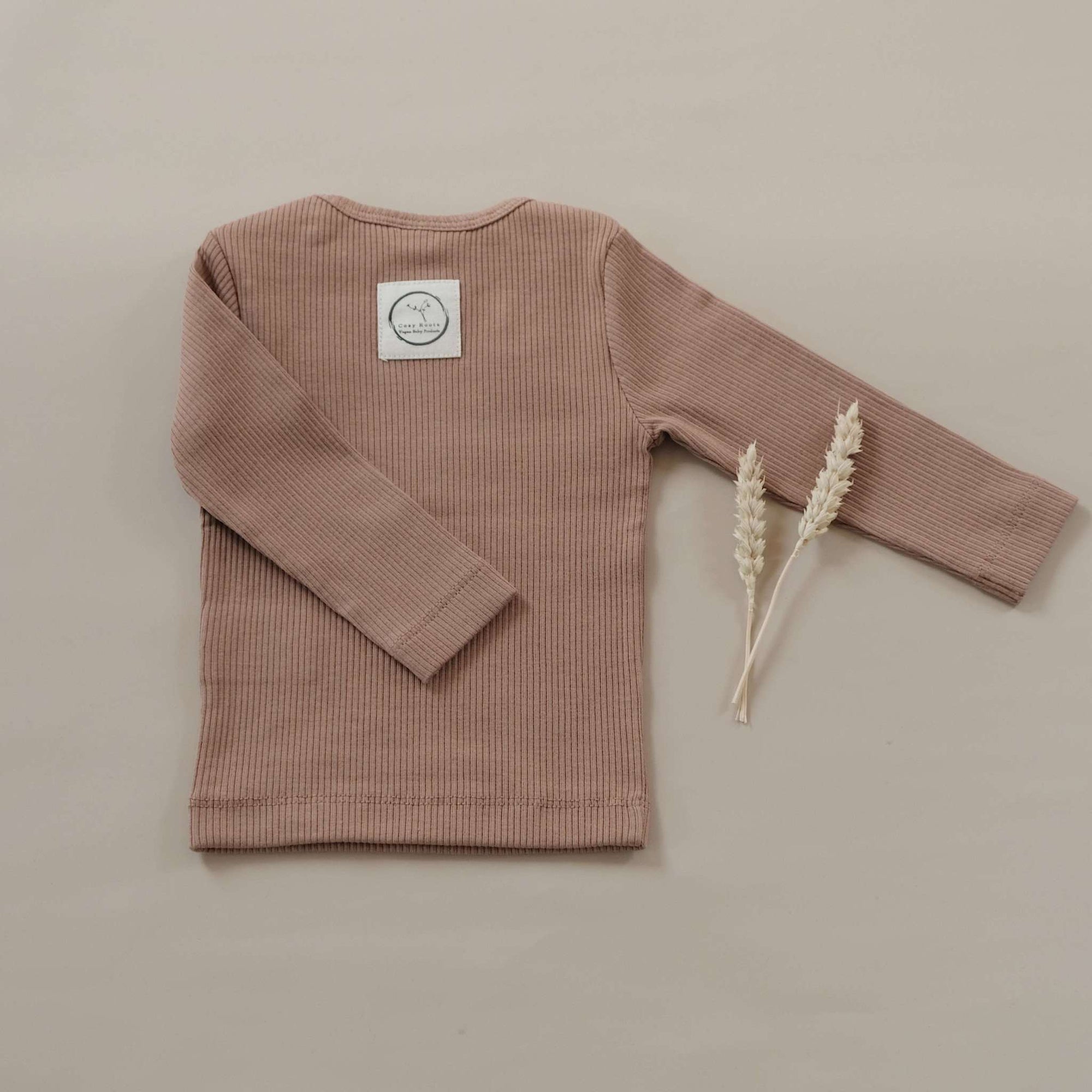 Organic Slim Longsleeve - Walnut - S A L E