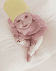 Organic Thin Knit Beanie - Lemon Tonic