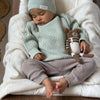Organic Oversize Knit Pulli - Seagrass