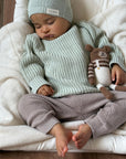 Organic Oversize Knit Pulli - Seagrass