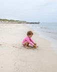 Sustainable UV Longsleeved Bathing Suit - Bright Pink (UV STANDARD 801)