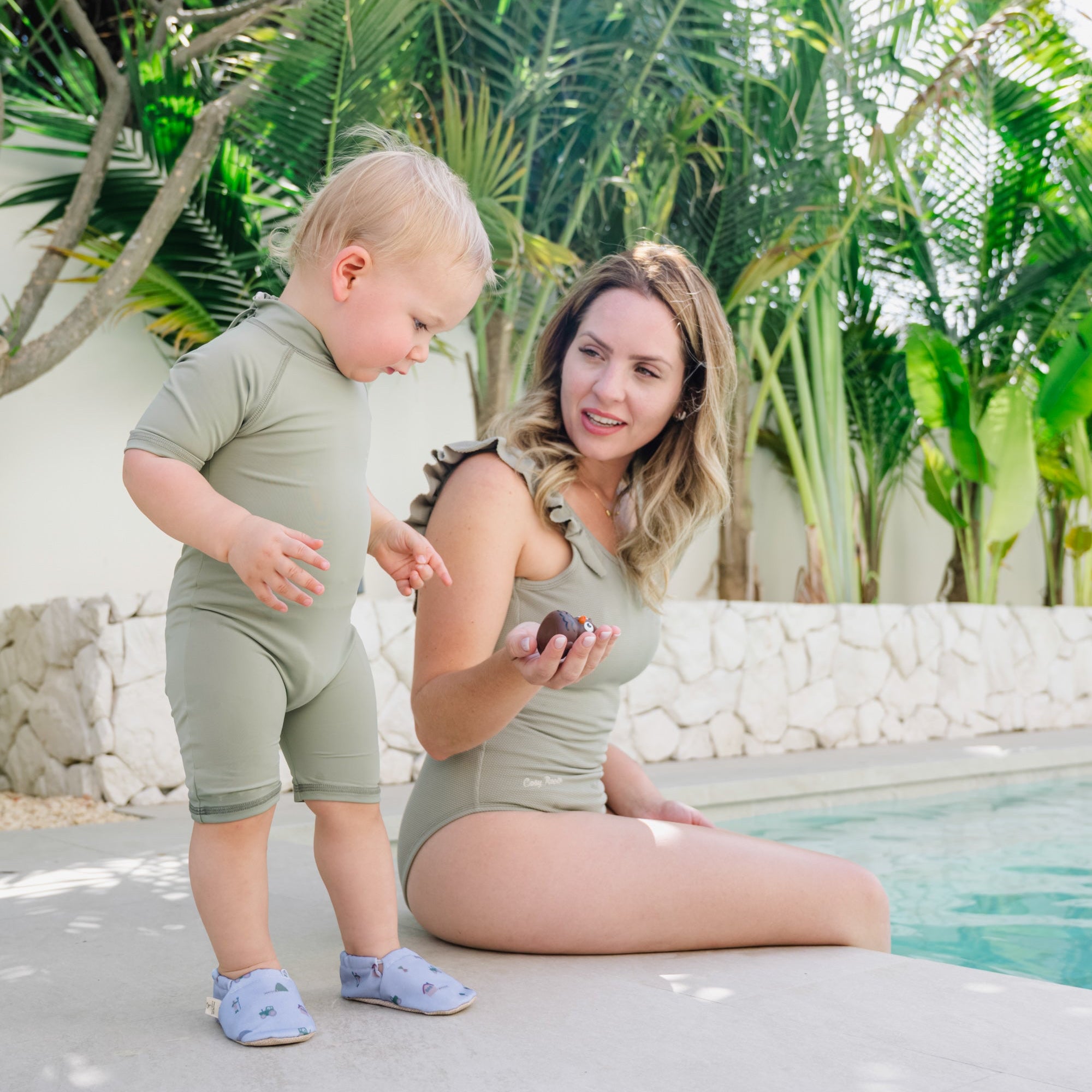 Sustainable MUM Bathing Suit - Khaki