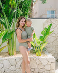 Sustainable MUM Bathing Suit - Khaki