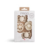 Frigg Baby´s first pacifier 4-Pack - Floral Heart/Cream