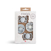 Frigg Baby´s first pacifier 4 Pack - Moonlight Sailing/Powder Blue