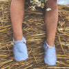 Vegane Babyschuhe und Kinderschuhe, rutschfest, waschbar, ohne Schadstoffe, samtweich, aus Baumwolle. Fast wie barfuß mit dem Schutz aus samtweicher Baumwolle