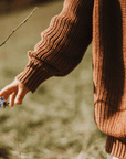 Organic Oversize Knit Pulli - Walnut - S A L E