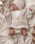 Organic Knit Cardigan - Sand - SALE