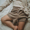 Organic Terry Shorts - Caramel