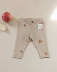 Organic Rib Leggings - Pure Apple - SALE