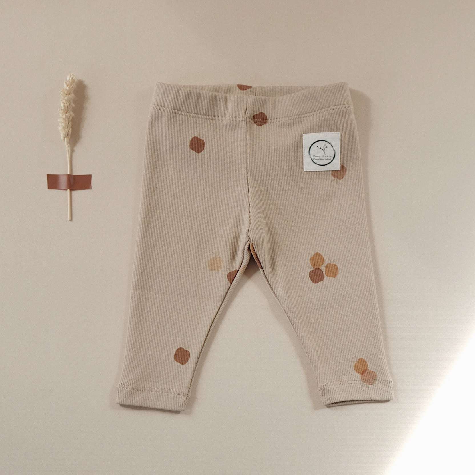 Organic Rib Leggings - Pure Apple - SALE