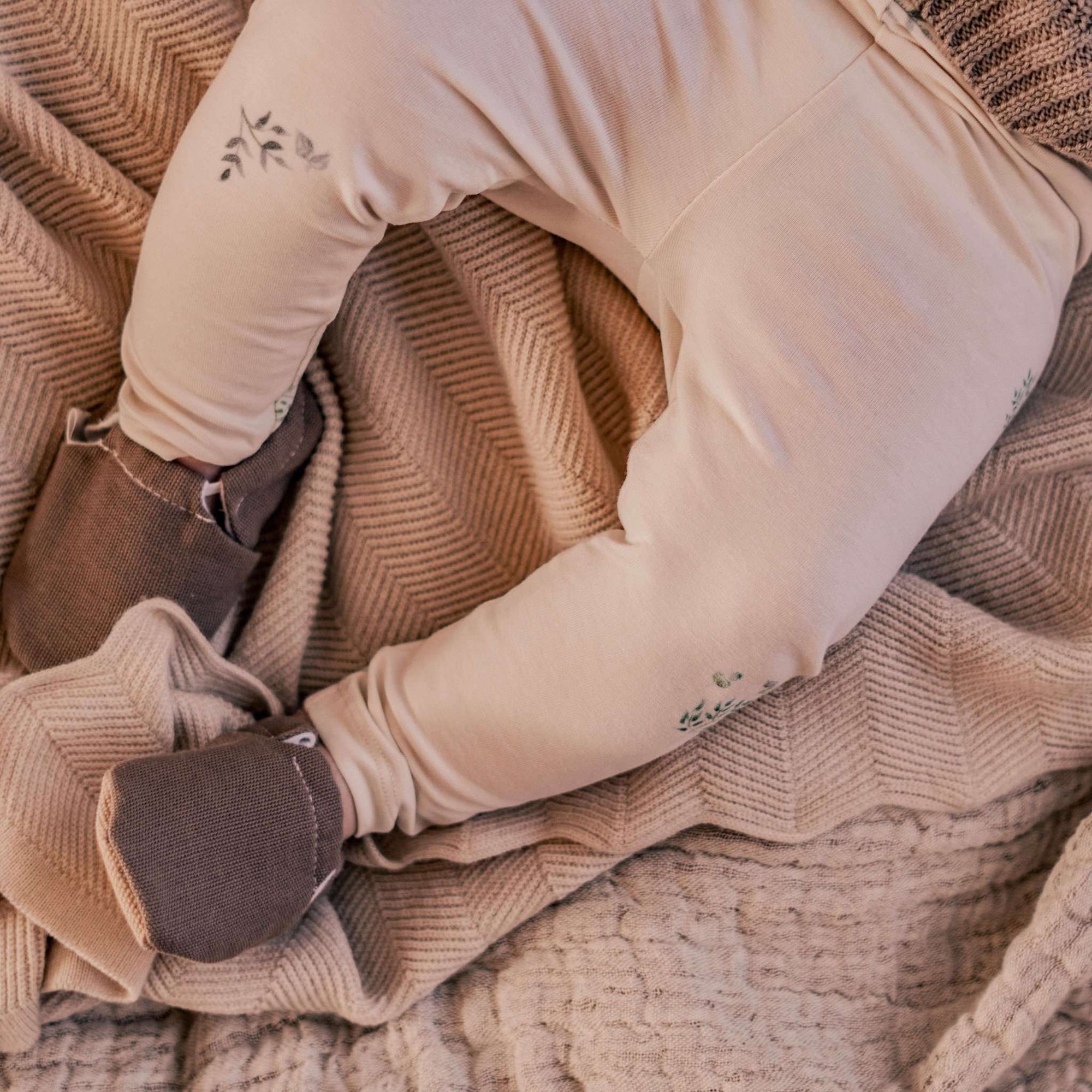Organic Leggings - Classy Eucalyptus - SALE
