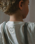 Organic Knit Dungarees - Khaki - S A L E