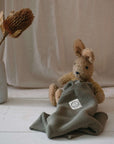 Organic Knit Dungarees - Khaki - S A L E