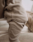 Organic Rib Leggings - Caramel